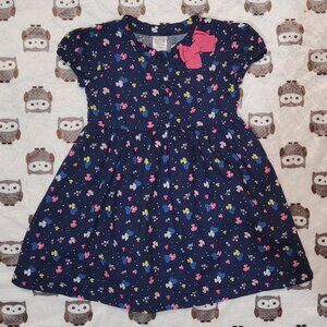 ❄️ 12m | Short Sleeved Bow-Tie Dress